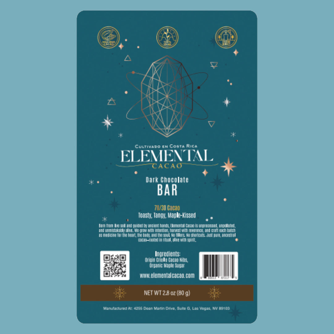 Maple-Kissed 70% Dark Chocolate Bar